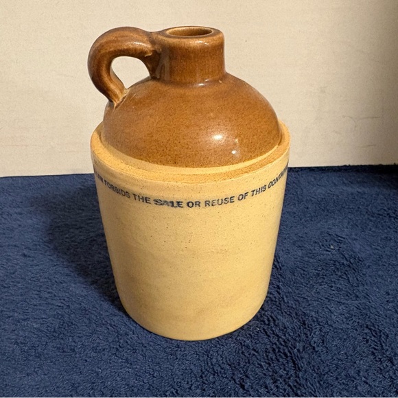 60s Platt Valley McCormick Corn Whiskey Pint Stoneware Jug Bar Rustic Decor Vase - Picture 3 of 7